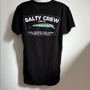 Salty Crew Black Tshirt Adult S